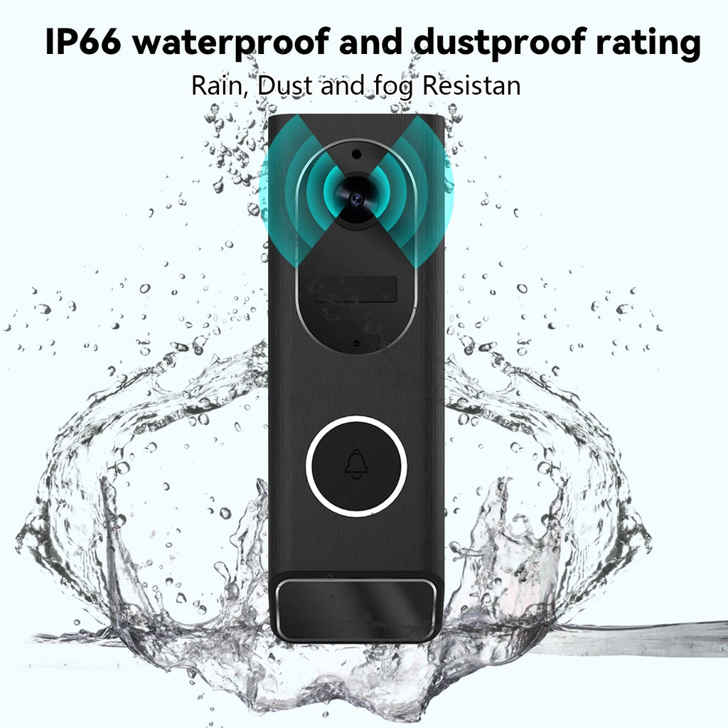 S7 1080P Wireless Video Doorbell Camera WiFi Smart Door Bell IP66 Smart Home Security Motion Detect Night Vision Intercom Bell