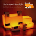 MC Game Cute Fox Night Light Soft Orange Glow Desk Lamp Home Atmosphere Luminous Table Lamp for Playrooms or Children' Bedrooms